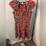 Wallis Floral orange dress with‎ black and white flowers size 6 Photo 1