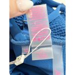 Lilly Pulitzer ‎ Alizee One Piece Swimsuit Size 12 Barton Blue Gold Ring Detail Photo 10