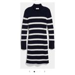 Vineyard Vines NWT Women's Roll Neck Stripe Sweater Dress Size L Merino Wool Photo 8