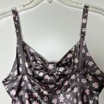 Victoria's Secret y2k 2000s Victoria’s Secret  Black and pink floral lingerie negligee slip dress Photo 4