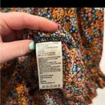 Free People Floral Navy Combo Button-Down I Found You Printed Top Size xs Photo 8
