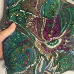 Maeve Anthropologie Brown Silk Dress Artsy Indie Cocktail Party Ruffle Front Photo 3