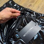 Pretty Little Thing Shiny Black Vinyl Faux Leather Faux Latex Sexy Pants NWT Photo 3