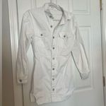 superdown Holland Denim Dress in White Photo 4