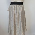 LuLaRoe  Lola metallic silver a-line skirt size small Photo 5