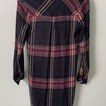 Cloth & Stone Anthropologie  Versify Tunic Dress Plaid Long Sleeves with Buttons Photo 4