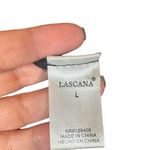 Lascana Black Long Sheer Chiffon Puff Sleeve Crew Neck Blouse Women Sz L Size L Photo 6