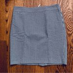 J.Crew  Seersucker Striped Blue White Cotton Pencil Skirt Women’s Size 8 Photo 8