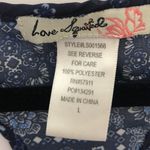 Love Squared  Sheer Embroidered Crop Top Large Photo 3