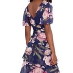 XScape floral tiered chiffon lined gown women size 4 Photo 9