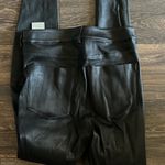 Alice + Olivia  Leather Jeans Photo 3