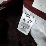 Curve Appeal Twill Minimalist Jegging Pants Stretch Dark Brown Women's Size 4 27 Photo 5