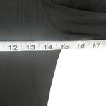 Pretty Garbage Top Womens M Black Ribbed Knit Scoop Neck Dainty Lace Feminine Size M Photo 8