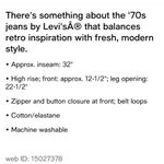 Levi's NEW Levi’s 70’s High Rise Flare Premium Jeans Distressed Womens Size W27 L32 Photo 6