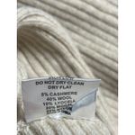 Danielle Guizio  Cream Beige Cashmere Wool Ribbed Knit Bolero Crop Top Size S Photo 4