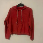 Aerie  oversized cropped hooded sweatshirt hoodie red Photo 2