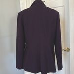 Coldwater Creek  Sz 12 EUC deep purple blazer w/ 2 buttons and pocket flaps Photo 3