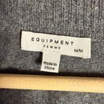 Equipment  Madalene Heather Gray 100% Cashmere V-Neck Pullover Sweater Size M Photo 8