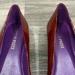 Emilio Pucci  Burgundy Flats with Gold Buckle Ballerina Shoes Photo 3