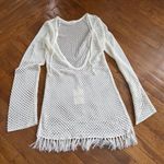 Show Me Ur Mumu  White Crochet Beach Dress Photo 3