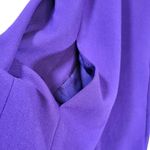 Michael Kors Gold Plated Neckline Sheath Midi Dress in Purple Photo 3