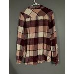 Maurice's Maurice’s Pink Plaid Long Sleeve Button Down Top Size XL Photo 3