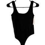 Colsie Bodysuit Womens Medium Black Ribbed Stretch Sleeveless One Piece Photo 0