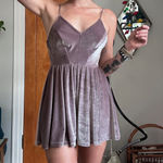 Urban Outfitters  Silence & Noise Velvet Lavender Romper  Photo 0