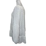 Anthropologie Meadow Rue Eyelet Floral Embroidered Boho Top White size Small Photo 3