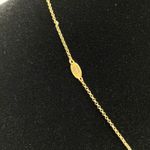 Juicy Couture Clover Necklace Gold Tone Green Enamel Lucky Charm Pendant 18 inch Photo 2