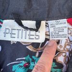 Pinstripe Petites Vintage Red Green Christmas Zip Up Windbreaker Bomber Jacket Photo 3