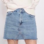 Topshop Moto by Top shop moto denim going out concert Nordstrom jean skirt  Eup 34 USA 2 Photo 1