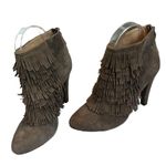 Banana Republic  Darcy Fringe Ankle Suede Bootie, Sz 7 Photo 3