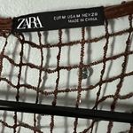 ZARA Chocolate Mesh Swim Cover-Up Photo 2