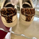 Golden Goose White and Brown Sneakers with Leopard Print Purestar Photo 9