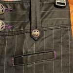 Rich & Skinny Women's SIZE 24 Black Pinstripe wide leg slacks high waisted Photo 5