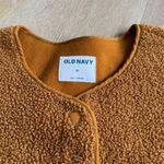 Old Navy NWT Tan Collarless Sherpa Jacket Photo 4