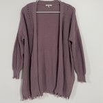 Maurice's Purple Frayed Hem Cardigan Photo 8