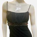 Vintage 90s Black Asymmetrical Ruffle Goth Dress XS Photo 7