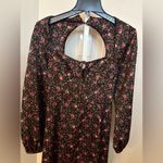 WAYF  Black Floral Long Sleeve Dress Photo 4