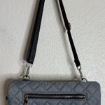 Steve Madden  Jodie Crossbody Purse Bag Gray Quilted‎ Nylon Adjustable Strap Logo Photo 0