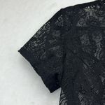 Pen Paper black lace pull over blouse Photo 2