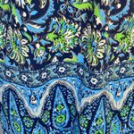 Jude Connally Size M Blue Floral Paisley Flutter Sleeve Dress Made in USA Size M Photo 1