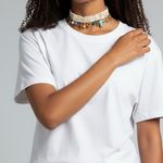 Free People NWT  Lita Charm Necklace in Ivory Photo 4