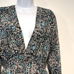 MISA Los Angeles  sheer hankerchief sleeve side slit dress Photo 1