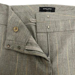 Herve Leger High Waist Wide Leg Dress Pants Striped Luxury Professional Size L Photo 6