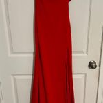 B Darlin Red One Shoulder Prom Formal Dress Photo 0