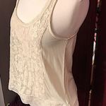 American Eagle AEO Cream Lace Tank Top Photo 1
