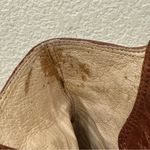 Frye Carson Wedge Booties Cognac Tobacco Brown Leather Hidden Wedge Booties Sz 8 Photo 14