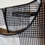 ZARA ‎ Trafaluc Plaid Tunic Dress Short Sleeve Pocket Black White Size Small Photo 3